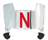 Nebraska Cornhuskers Mini Football Helmet Visor Shield w/ Clips - PICK VISOR & LOGO COLOR