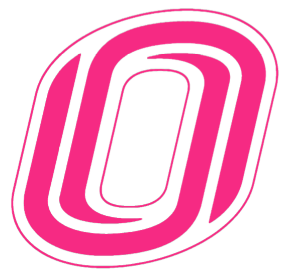 Nebraska Omaha Mavericks HOT PINK Team Logo Premium DieCut Vinyl Decal PICK SIZE