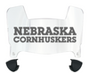 Nebraska Cornhuskers Mini Football Helmet Visor Shield w/ Clips - PICK VISOR & LOGO COLOR