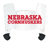 Nebraska Cornhuskers Mini Football Helmet Visor Shield w/ Clips - PICK VISOR & LOGO COLOR