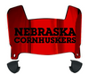 Nebraska Cornhuskers Mini Football Helmet Visor Shield w/ Clips - PICK VISOR & LOGO COLOR
