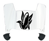 Nebraska Cornhuskers Mini Football Helmet Visor Shield w/ Clips - PICK VISOR & LOGO COLOR