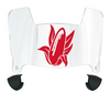 Nebraska Cornhuskers Mini Football Helmet Visor Shield w/ Clips - PICK VISOR & LOGO COLOR