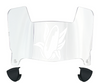 Nebraska Cornhuskers Mini Football Helmet Visor Shield w/ Clips - PICK VISOR & LOGO COLOR