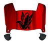 Nebraska Cornhuskers Mini Football Helmet Visor Shield w/ Clips - PICK VISOR & LOGO COLOR