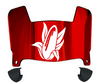 Nebraska Cornhuskers Mini Football Helmet Visor Shield w/ Clips - PICK VISOR & LOGO COLOR