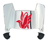 Nebraska Cornhuskers Mini Football Helmet Visor Shield w/ Clips - PICK VISOR & LOGO COLOR