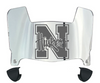 Nebraska Cornhuskers Mini Football Helmet Visor Shield w/ Clips - PICK VISOR & LOGO COLOR