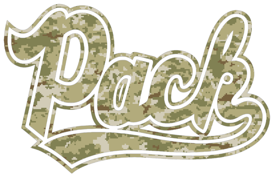 Nevada Wolf Pack Script Logo Salute to Service Camouflage Camo Vinyl Decal PICK SIZE