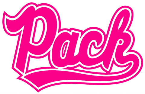 Nevada Wolf Pack Hot Pink Script Logo Premium DieCut Vinyl Decal PICK SIZE