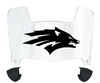 Nevada Wolf Pack Mini Football Helmet Visor Shield w/ Clips - PICK VISOR & LOGO COLOR - SportsJewelryProShop
