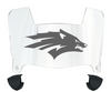 Nevada Wolf Pack Mini Football Helmet Visor Shield w/ Clips - PICK VISOR & LOGO COLOR - SportsJewelryProShop