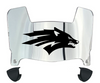 Nevada Wolf Pack Mini Football Helmet Visor Shield w/ Clips - PICK VISOR & LOGO COLOR - SportsJewelryProShop