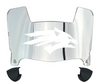 Nevada Wolf Pack Mini Football Helmet Visor Shield w/ Clips - PICK VISOR & LOGO COLOR - SportsJewelryProShop