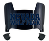Nevada Wolf Pack Mini Football Helmet Visor Shield w/ Clips - PICK VISOR & LOGO COLOR - SportsJewelryProShop
