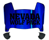 Nevada Wolf Pack Mini Football Helmet Visor Shield w/ Clips - PICK VISOR & LOGO COLOR - SportsJewelryProShop