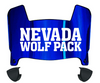 Nevada Wolf Pack Mini Football Helmet Visor Shield w/ Clips - PICK VISOR & LOGO COLOR - SportsJewelryProShop