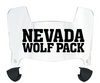 Nevada Wolf Pack Mini Football Helmet Visor Shield w/ Clips - PICK VISOR & LOGO COLOR - SportsJewelryProShop