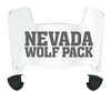 Nevada Wolf Pack Mini Football Helmet Visor Shield w/ Clips - PICK VISOR & LOGO COLOR - SportsJewelryProShop