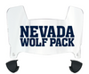 Nevada Wolf Pack Mini Football Helmet Visor Shield w/ Clips - PICK VISOR & LOGO COLOR - SportsJewelryProShop