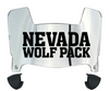 Nevada Wolf Pack Mini Football Helmet Visor Shield w/ Clips - PICK VISOR & LOGO COLOR - SportsJewelryProShop