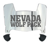 Nevada Wolf Pack Mini Football Helmet Visor Shield w/ Clips - PICK VISOR & LOGO COLOR - SportsJewelryProShop