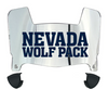 Nevada Wolf Pack Mini Football Helmet Visor Shield w/ Clips - PICK VISOR & LOGO COLOR - SportsJewelryProShop