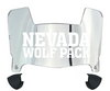 Nevada Wolf Pack Mini Football Helmet Visor Shield w/ Clips - PICK VISOR & LOGO COLOR - SportsJewelryProShop
