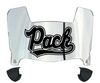 Nevada Wolf Pack Mini Football Helmet Visor Shield w/ Clips - PICK VISOR & LOGO COLOR - SportsJewelryProShop