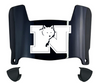 Nevada Wolf Pack Mini Football Helmet Visor Shield w/ Clips - PICK VISOR & LOGO COLOR - SportsJewelryProShop