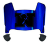 Nevada Wolf Pack Mini Football Helmet Visor Shield w/ Clips - PICK VISOR & LOGO COLOR - SportsJewelryProShop