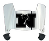 Nevada Wolf Pack Mini Football Helmet Visor Shield w/ Clips - PICK VISOR & LOGO COLOR - SportsJewelryProShop