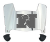 Nevada Wolf Pack Mini Football Helmet Visor Shield w/ Clips - PICK VISOR & LOGO COLOR - SportsJewelryProShop