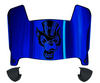 Nevada Wolf Pack Mini Football Helmet Visor Shield w/ Clips - PICK VISOR & LOGO COLOR - SportsJewelryProShop