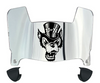 Nevada Wolf Pack Mini Football Helmet Visor Shield w/ Clips - PICK VISOR & LOGO COLOR - SportsJewelryProShop