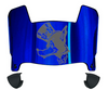 Nevada Wolf Pack Mini Football Helmet Visor Shield w/ Clips - PICK VISOR & LOGO COLOR - SportsJewelryProShop