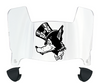 Nevada Wolf Pack Mini Football Helmet Visor Shield w/ Clips - PICK VISOR & LOGO COLOR - SportsJewelryProShop