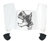 Nevada Wolf Pack Mini Football Helmet Visor Shield w/ Clips - PICK VISOR & LOGO COLOR - SportsJewelryProShop