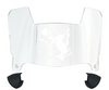 Nevada Wolf Pack Mini Football Helmet Visor Shield w/ Clips - PICK VISOR & LOGO COLOR - SportsJewelryProShop