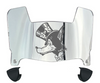 Nevada Wolf Pack Mini Football Helmet Visor Shield w/ Clips - PICK VISOR & LOGO COLOR - SportsJewelryProShop