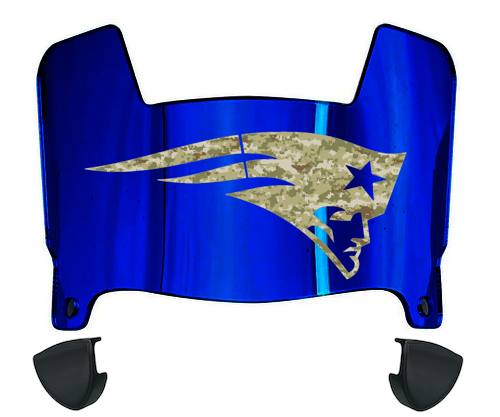 New EnglandcPatriots Limited Edition Mini Football Helmet Visor Shield w/ Clips - PICK VISOR & LOGO COLOR