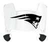 New England Patriots Retro Throwback Mini Football Helmet Visor Shield w/ Clips - PICK VISOR & LOGO COLOR