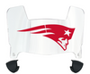 New England Patriots Retro Throwback Mini Football Helmet Visor Shield w/ Clips - PICK VISOR & LOGO COLOR