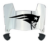 New England Patriots Retro Throwback Mini Football Helmet Visor Shield w/ Clips - PICK VISOR & LOGO COLOR
