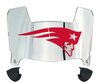New England Patriots Mini Football Helmet Visor Shield w/ Clips - PICK VISOR & LOGO COLOR