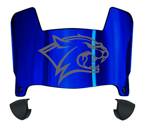 New Hampshire Wildcats Mini Football Helmet Visor Shield w/ Clips - PICK VISOR & LOGO COLOR