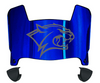 New Hampshire Wildcats Mini Football Helmet Visor Shield w/ Clips - PICK VISOR & LOGO COLOR