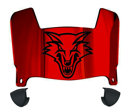 New Mexico Lobos Mini Football Helmet Visor Shield w/ Clips - PICK VISOR & LOGO COLOR