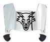 New Mexico Lobos Mini Football Helmet Visor Shield w/ Clips - PICK VISOR & LOGO COLOR