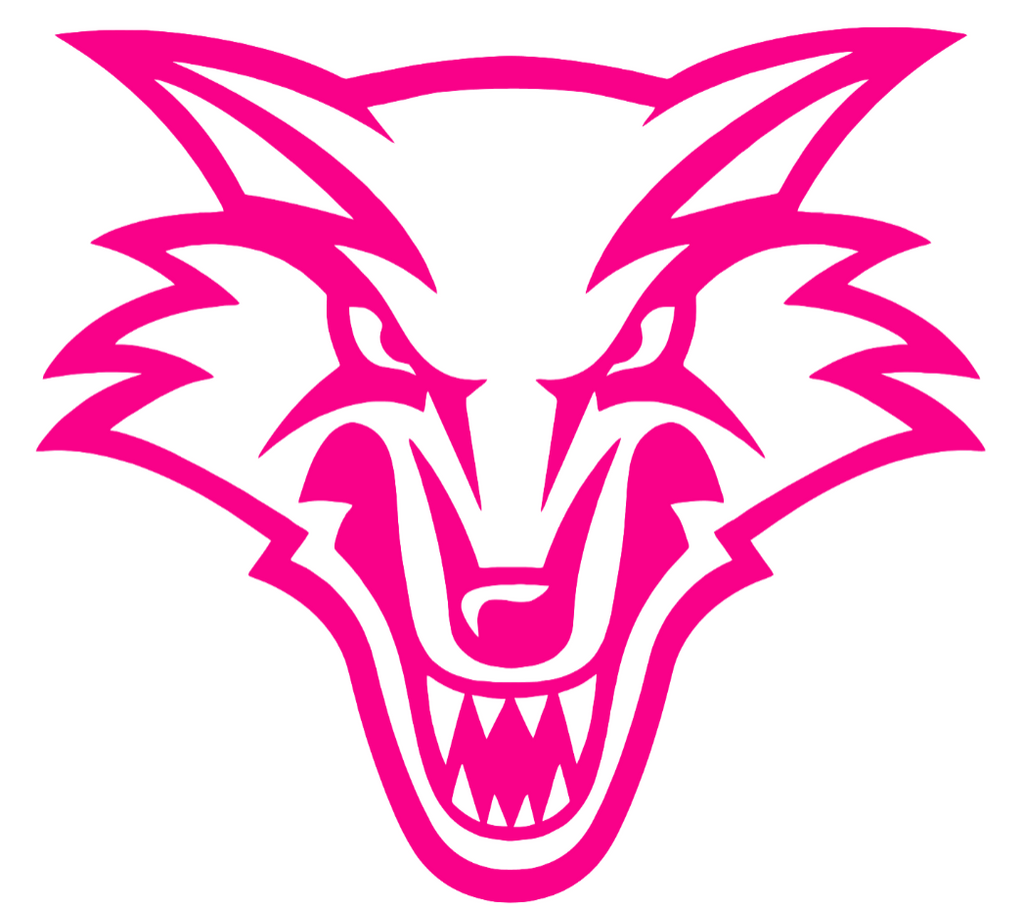 New Mexico Lobos Hot Pink Team Logo Premium DieCut Vinyl Decal PICK SIZE